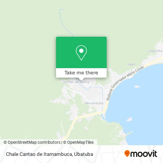 Chale Cantao de Itamambuca map
