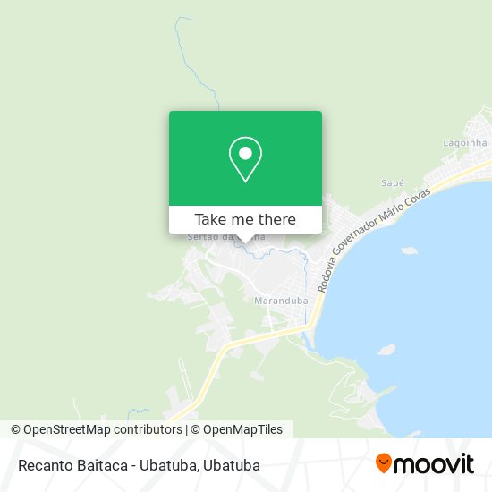 Recanto Baitaca - Ubatuba map