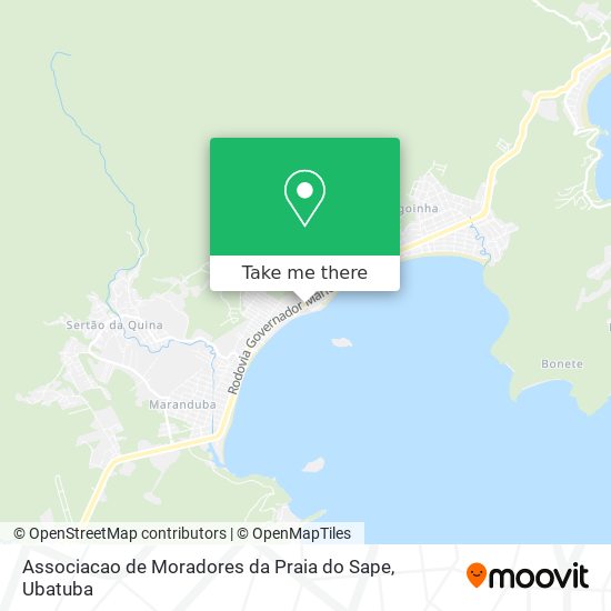 Mapa Associacao de Moradores da Praia do Sape