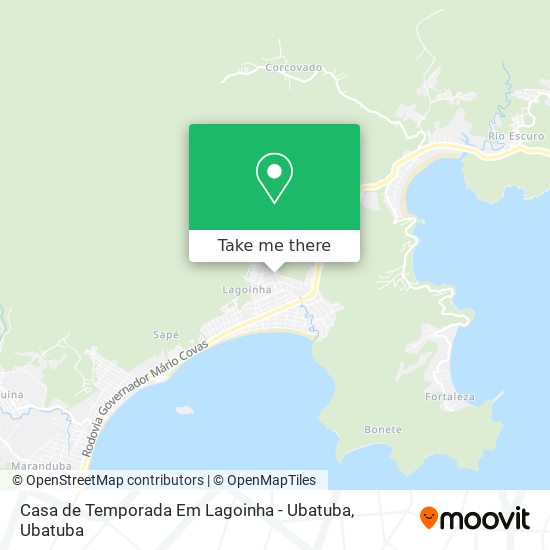 Casa de Temporada Em Lagoinha - Ubatuba map