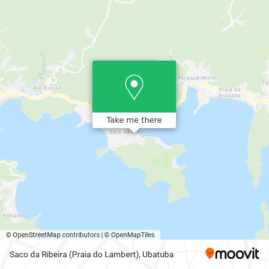 Mapa Saco da Ribeira (Praia do Lambert)