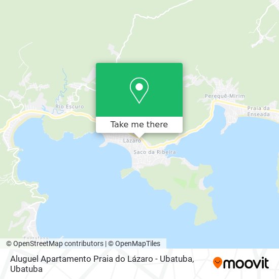 Aluguel Apartamento Praia do Lázaro - Ubatuba map