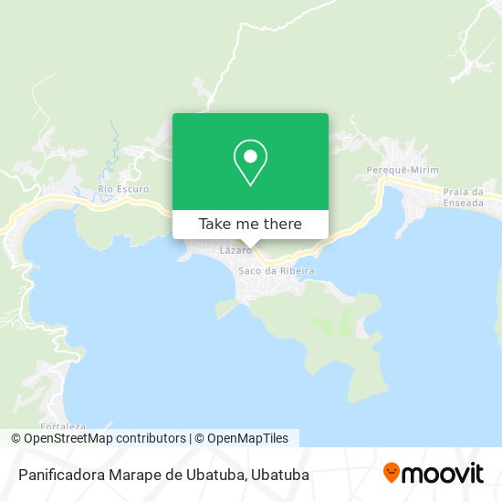 Mapa Panificadora Marape de Ubatuba