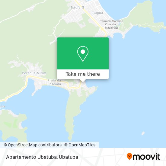 Apartamento Ubatuba map