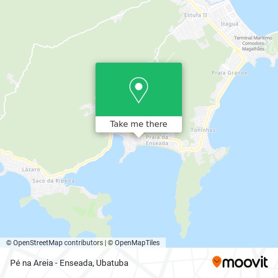 Pé na Areia - Enseada map