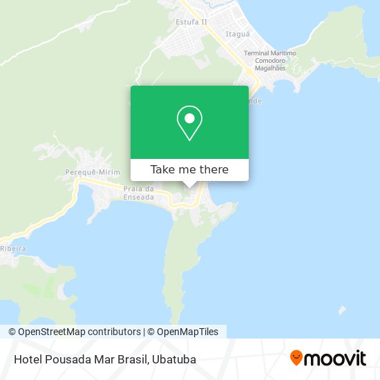 Mapa Hotel Pousada Mar Brasil