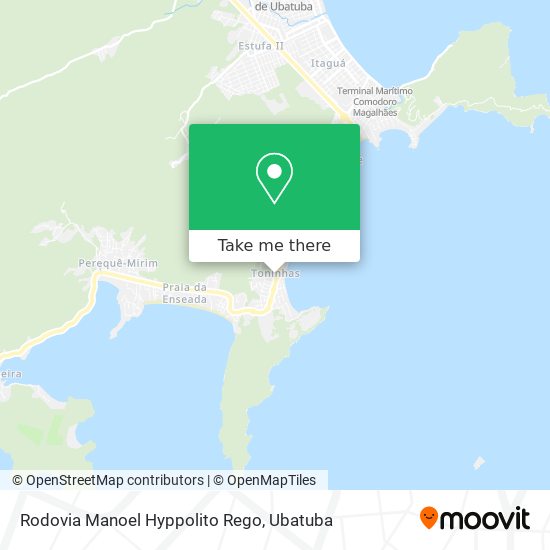 Mapa Rodovia Manoel Hyppolito Rego