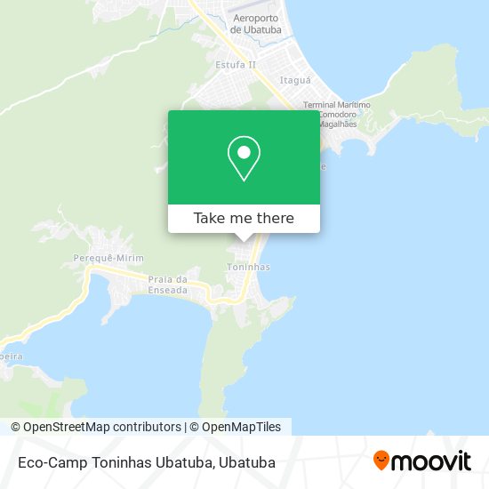 Eco-Camp Toninhas Ubatuba map