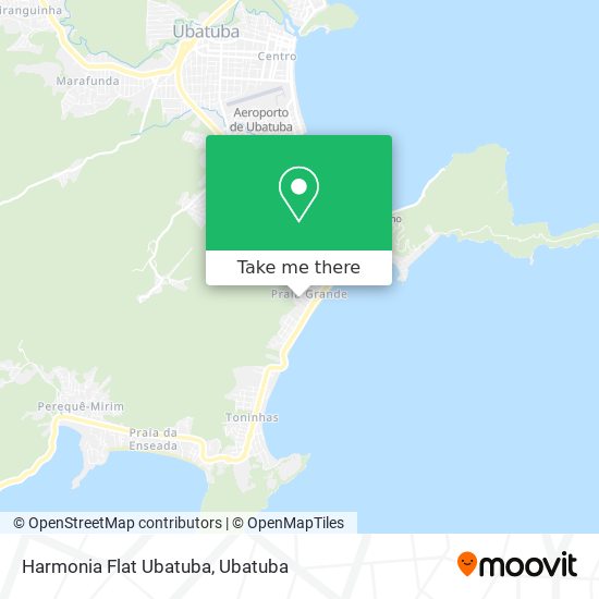 Mapa Harmonia Flat Ubatuba