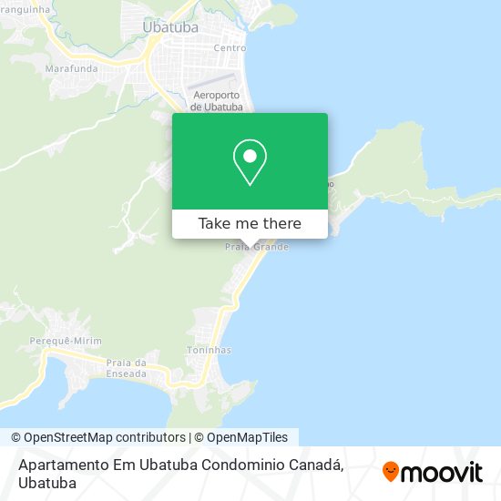 Mapa Apartamento Em Ubatuba Condominio Canadá