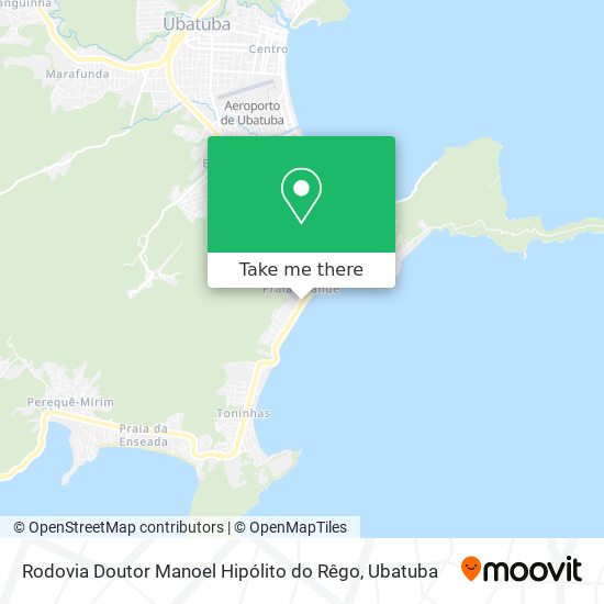 Mapa Rodovia Doutor Manoel Hipólito do Rêgo