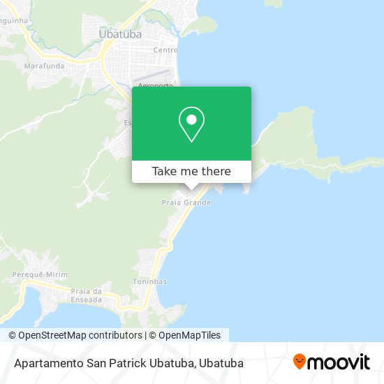 Apartamento San Patrick Ubatuba map