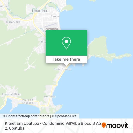 Kitnet Em Ubatuba - Condomínio Vill'Alba Bloco B Ap 2 map