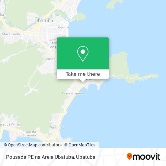Pousada PE na Areia Ubatuba map