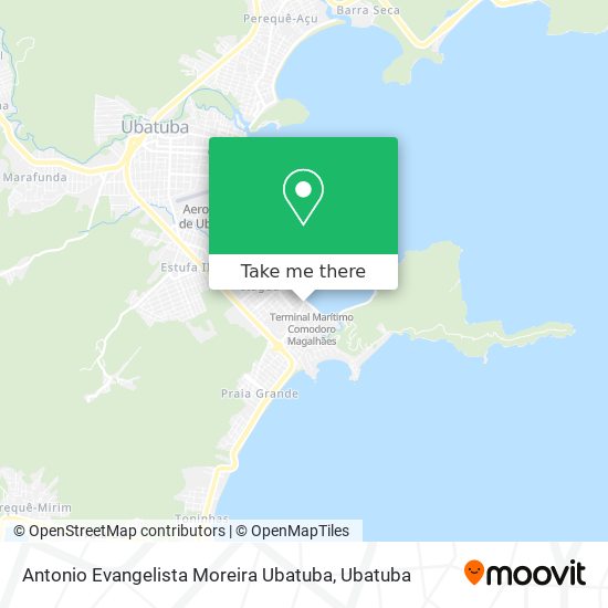 Mapa Antonio Evangelista Moreira Ubatuba
