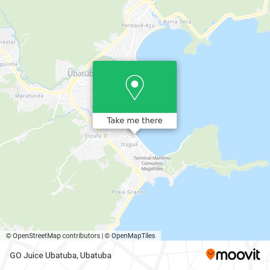 GO Juice Ubatuba map