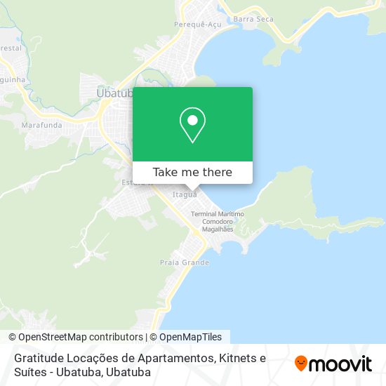 Mapa Gratitude Locações de Apartamentos, Kitnets e Suítes - Ubatuba