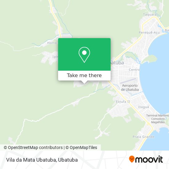 Mapa Vila da Mata Ubatuba