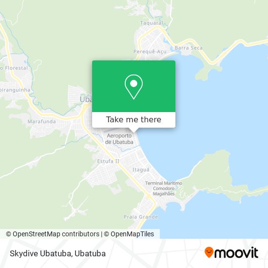 Mapa Skydive Ubatuba