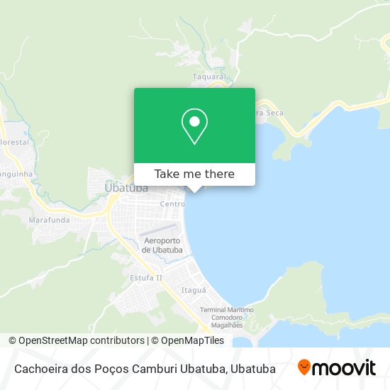 Cachoeira dos Poços Camburi Ubatuba map