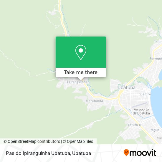 Pas do Ipiranguinha Ubatuba map