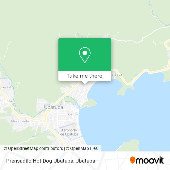 Mapa Prensadão Hot Dog Ubatuba