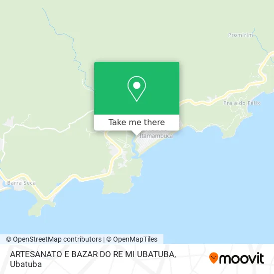 ARTESANATO E BAZAR DO RE MI UBATUBA map