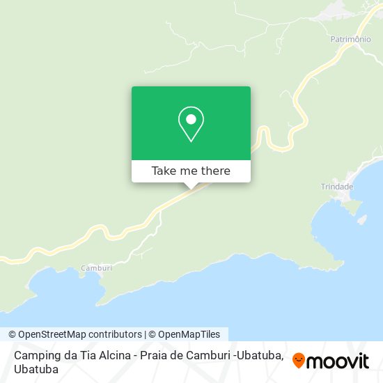 Camping da Tia Alcina - Praia de Camburi -Ubatuba map