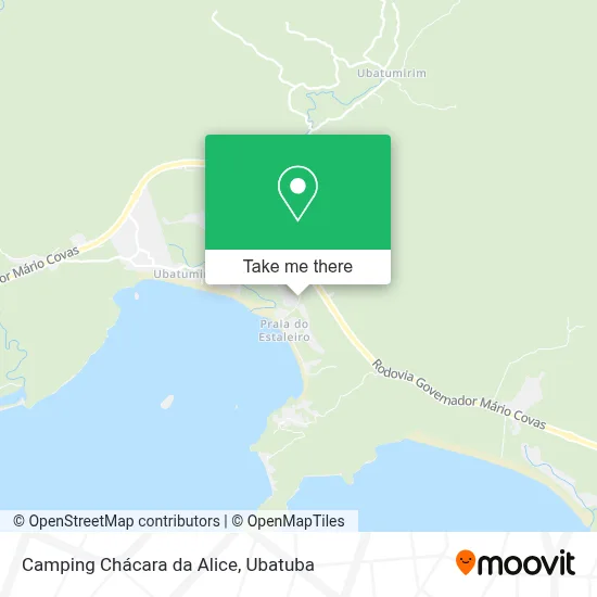 Camping Chácara da Alice map