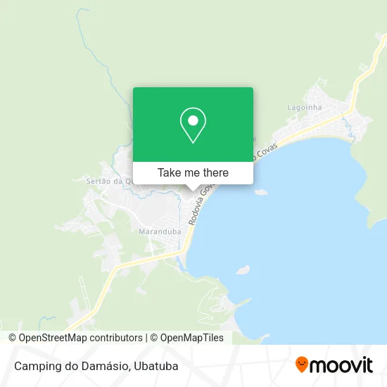 Camping do Damásio map