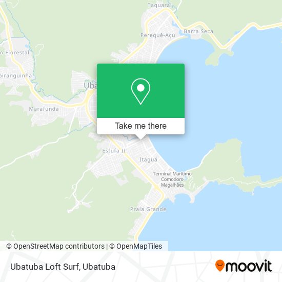 Ubatuba Loft Surf map