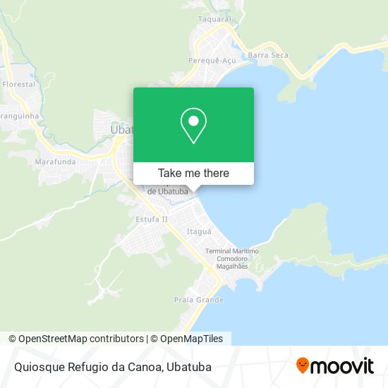 Quiosque Refugio da Canoa map