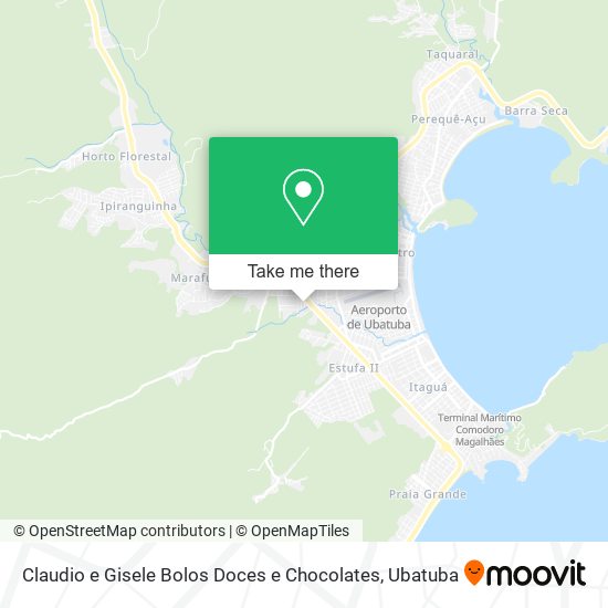 Mapa Claudio e Gisele Bolos Doces e Chocolates