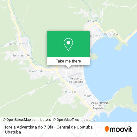 Mapa Igreja Adventista do 7 Dia - Central de Ubatuba