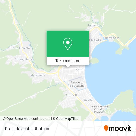 Praia da Justa map