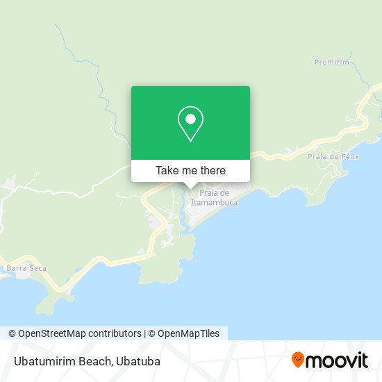 Mapa Ubatumirim Beach