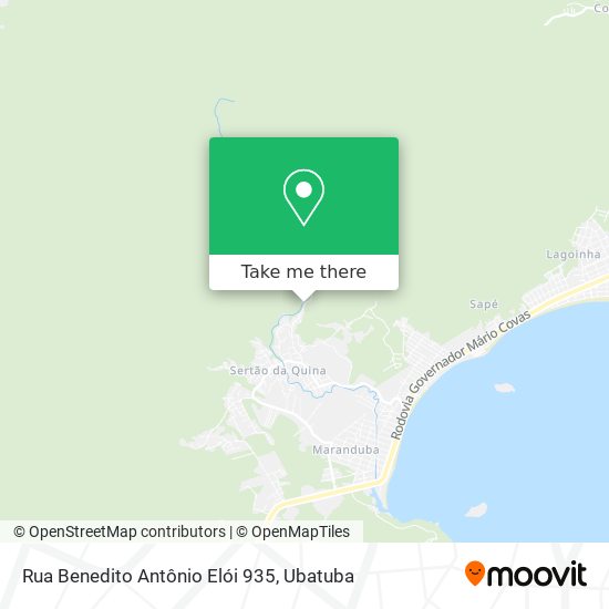 Rua Benedito Antônio Elói 935 map
