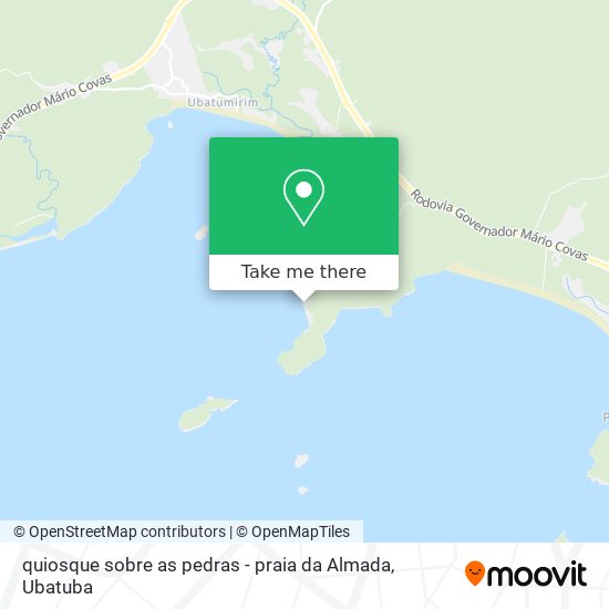 quiosque sobre as pedras - praia da Almada map