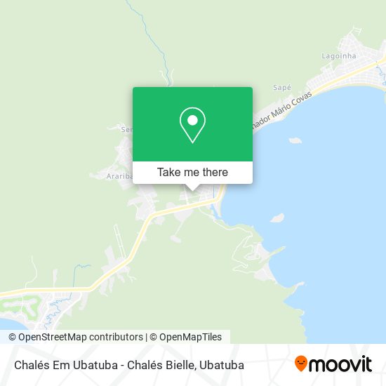 Mapa Chalés Em Ubatuba - Chalés Bielle