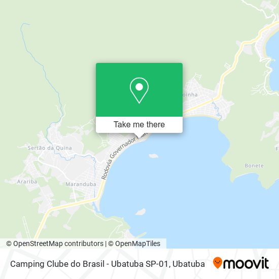 Mapa Camping Clube do Brasil - Ubatuba SP-01