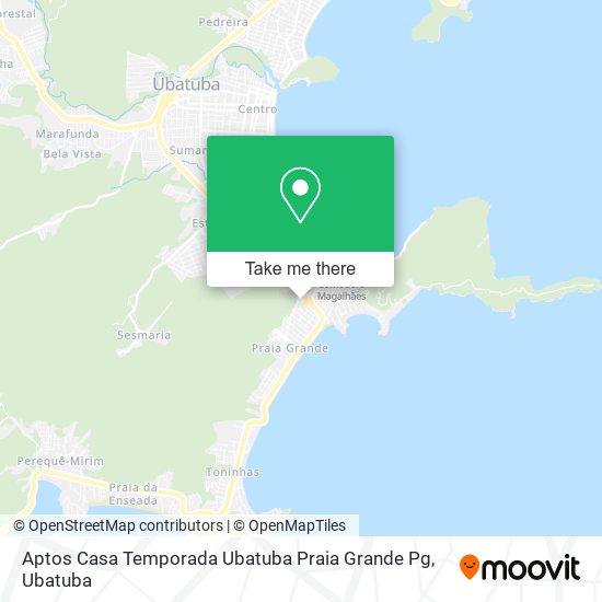 Mapa Aptos Casa Temporada Ubatuba Praia Grande Pg