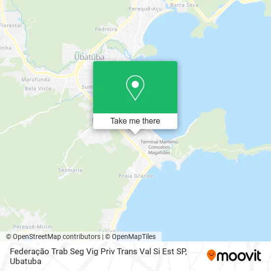 Federação Trab Seg Vig Priv Trans Val Si Est SP map