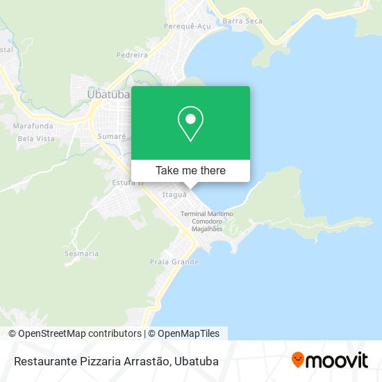 Mapa Restaurante Pizzaria Arrastão