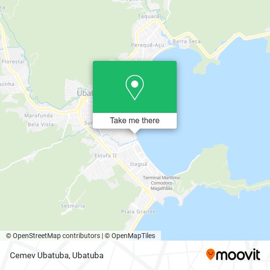 Cemev Ubatuba map