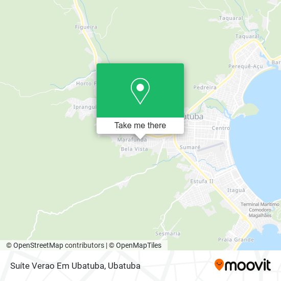 Mapa Suíte Verao Em Ubatuba