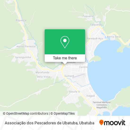 Mapa Associação dos Pescadores de Ubatuba