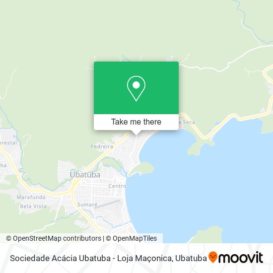 Mapa Sociedade Acácia Ubatuba - Loja Maçonica