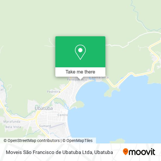 Mapa Moveis São Francisco de Ubatuba Ltda