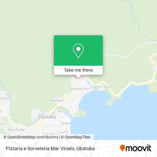 Mapa Pizzaria e Sorveteria Mar Virado