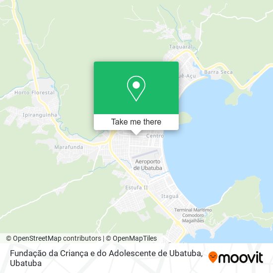 Fundação da Criança e do Adolescente de Ubatuba map